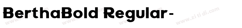 BerthaBold Regular字体转换